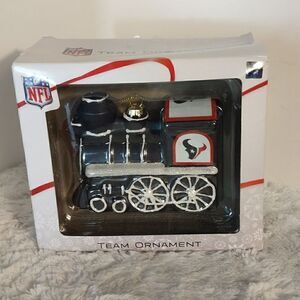 NFL Houston Texans Glass Christmas Ornament